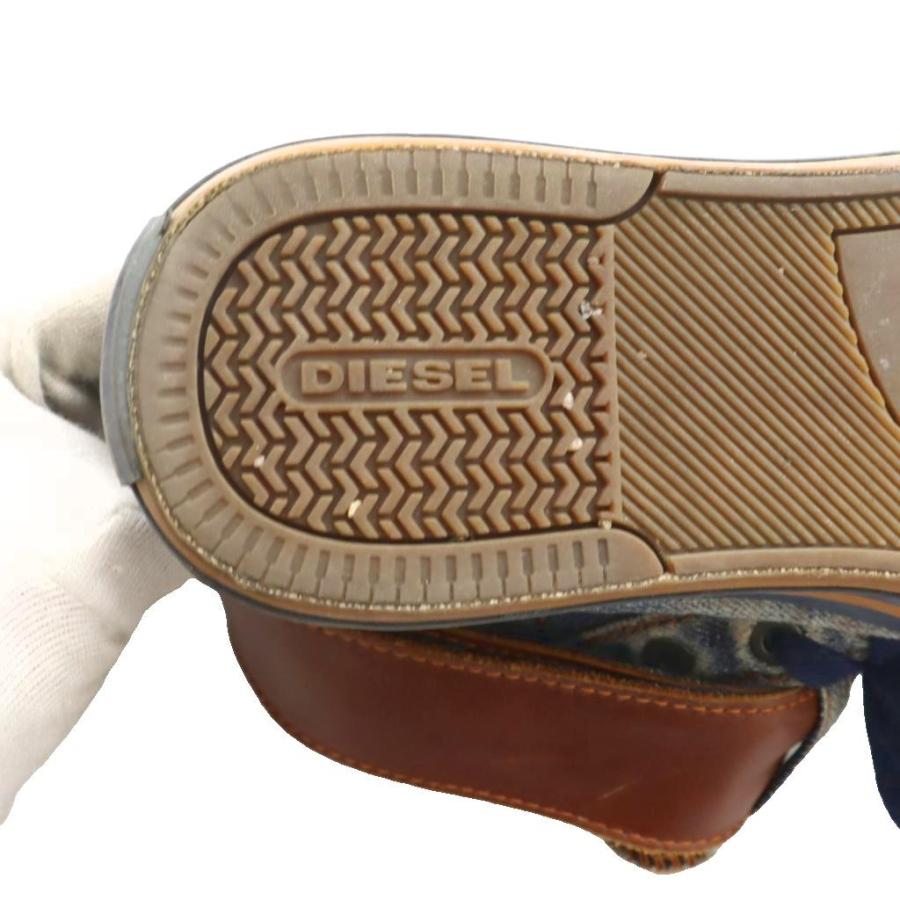 DIESEL（ディーゼル） デニムハイカットスニーカー US9 27cm 紺