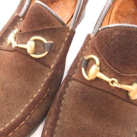 GUCCI グッチ　モカシン　スエード　ホースビットローファー　茶色　ブラウン GUCCI（グッチ） ホースビットローファー スリッポン シューズ