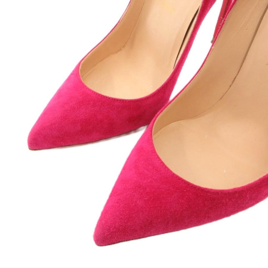 クリスチャンルブタン Christian louboutin パンプス ポインテッドトゥ ハイヒール スエード 35 ピンク /FF ■GY62 レディース_2