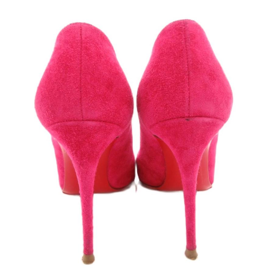 クリスチャンルブタン Christian louboutin パンプス ポインテッドトゥ ハイヒール スエード 35 ピンク /FF ■GY62 レディース_4
