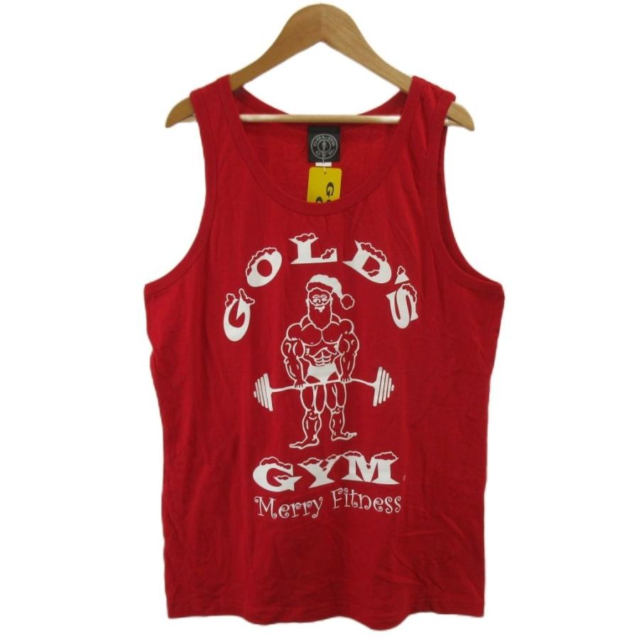 ベニス限定ゴールドジム タンクトップ M 赤 ゴールドジム GOLD'S GYM タンクトップ M 赤 レッド ノースリーブ ロゴ