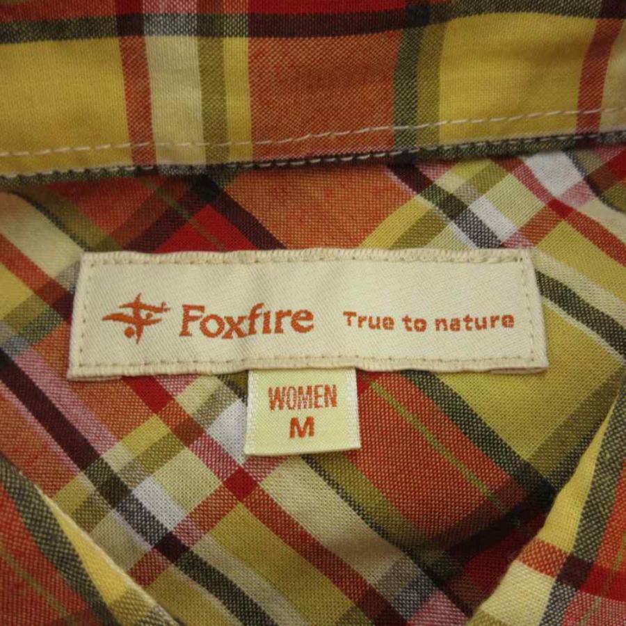 フォックスファイヤー Foxfire シャツ 長袖 チェック柄 M 赤 黄色 フォックスファイヤー Foxfire シャツ 長袖 チェック柄 M 赤 レッド