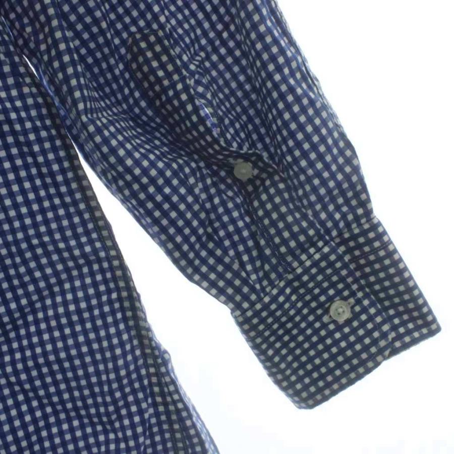 ETRO（エトロ） シャツ カットソー 44 青 長袖 チェック柄 /GG 