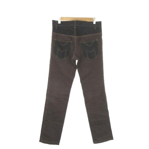 モルガンオム MORGAN HOMME デニム ジーンズ M 茶 ブラウン 紺 