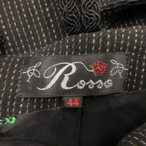 インポートロッサ Rossa ジャンパースカート 44 黒 ブラック レース 花 