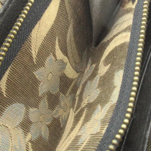 イビサ IBIZA 長財布 小銭入れあり レザー 本革 黒 ブラック シボ加工