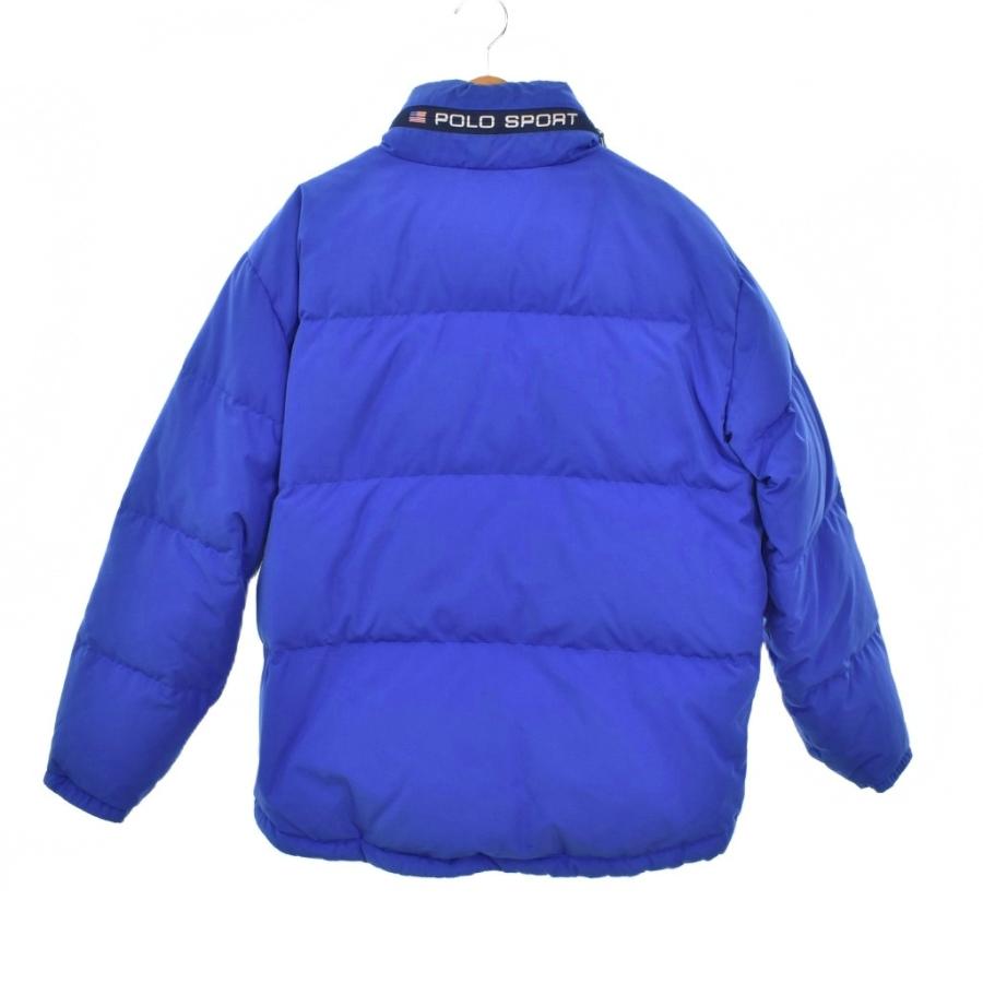 ポロスポーツ POLO SPORT ダウンジャケット フリース M 青 ブルー 