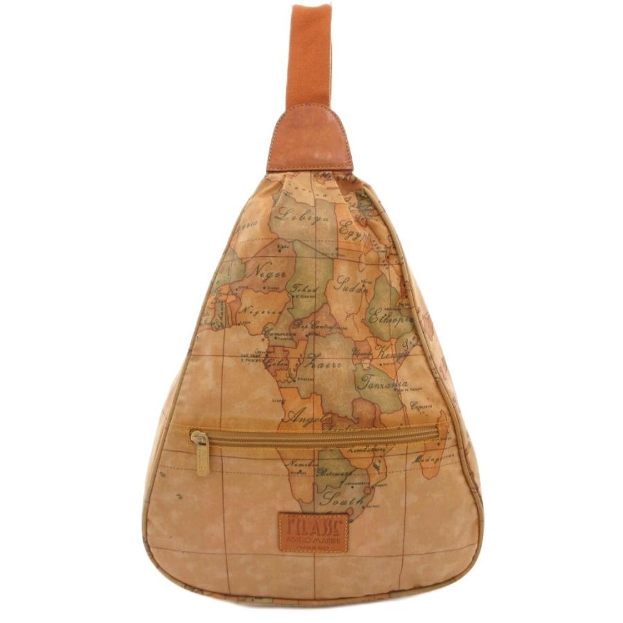 新品未使用 ALVIERO MARTINI 地図柄 ボディバッグ プリマクラッセ プリマクラッセ PRIMA CLASSE Alviero Martini ボディバッグ 茶