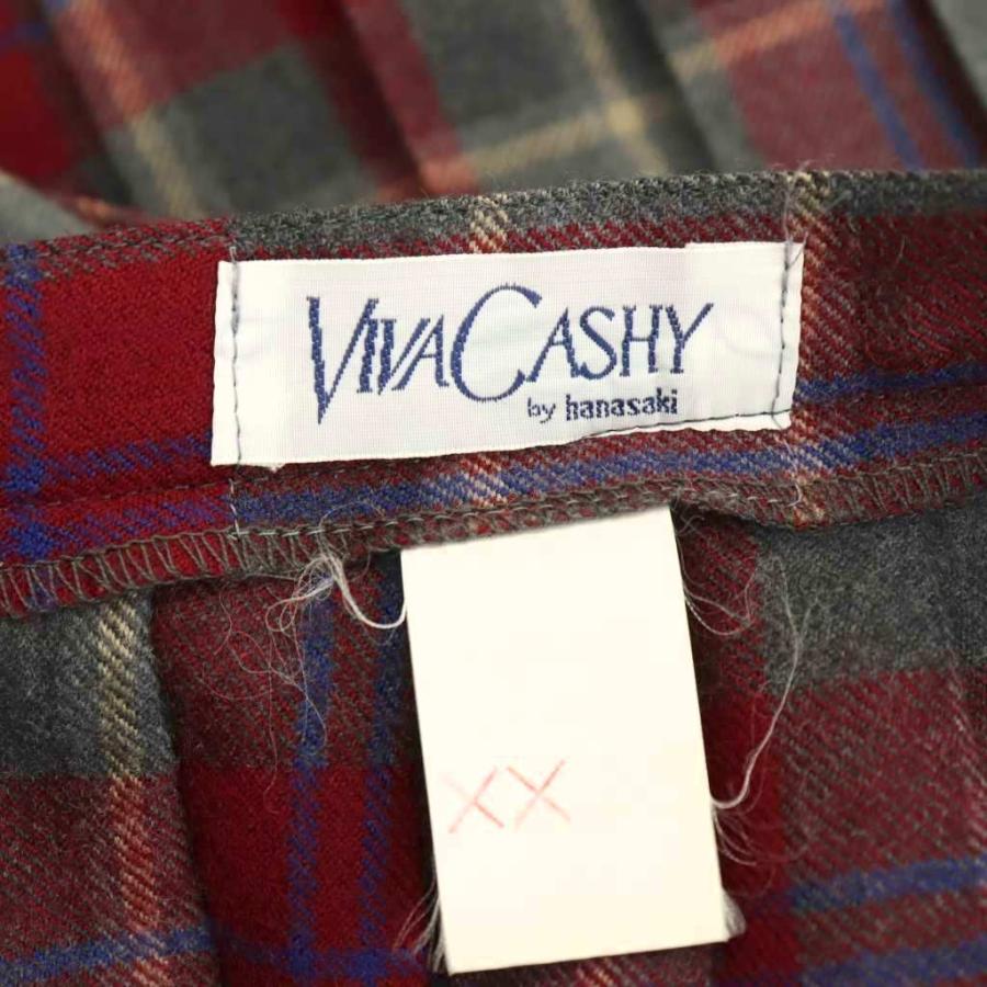 ヴィバキャシィ VIVA CASHY プリーツスカート フレア チェック柄 