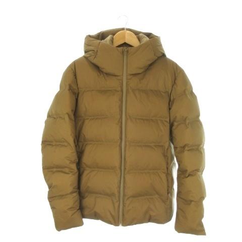ユニクロ（UNIQLO） ダウンジャケット 上着 L 茶 ブラウン フード付き 