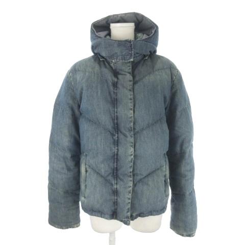 ダナキャランニューヨーク DKNY JEANS ダウンジャケット デニム 4 青 