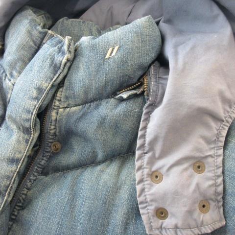 ダナキャランニューヨーク DKNY JEANS ダウンジャケット デニム 4 青 
