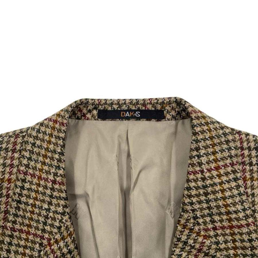 DAKS(ダックス) チェック ウール ブレザー DAKS テーラードジャケット 千鳥格子 チェック柄 英国 ウール調 メンズ DAKS ダックス テーラードジャケット  ジャケット｜Yahoo!フリマ（旧PayPayフリマ）