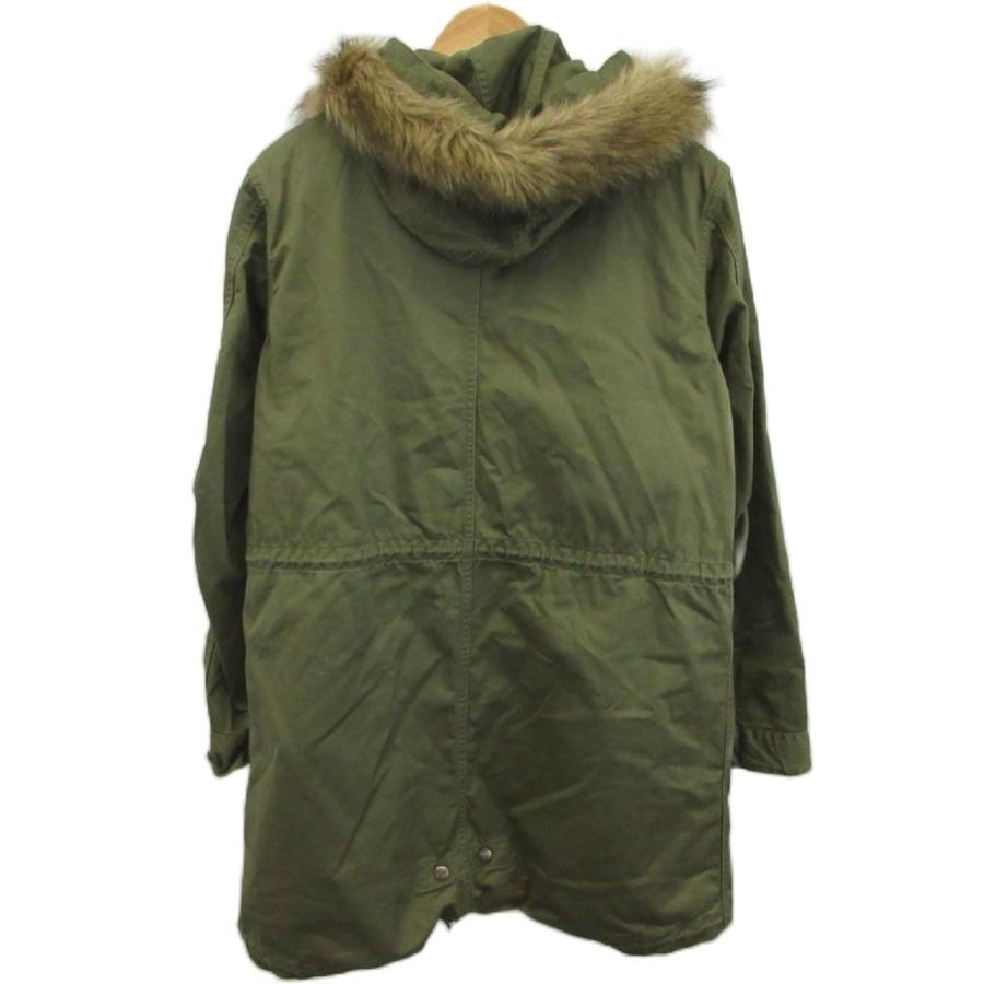 【美品】FRED PERRY ファー・ダウン付 モッズコート M FRED PERRY（フレッドペリー） コート モッズコート M カーキ 無地