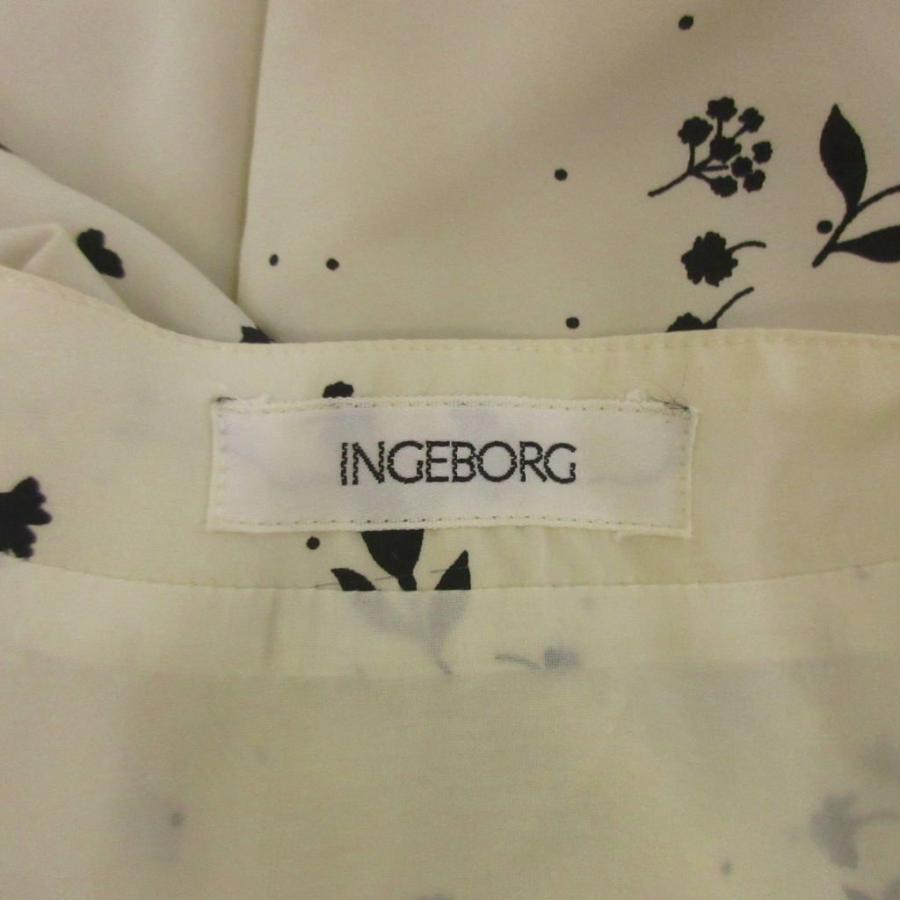 インゲボルグ INGEBORG フレンチスリーブロングワンピース 2 白