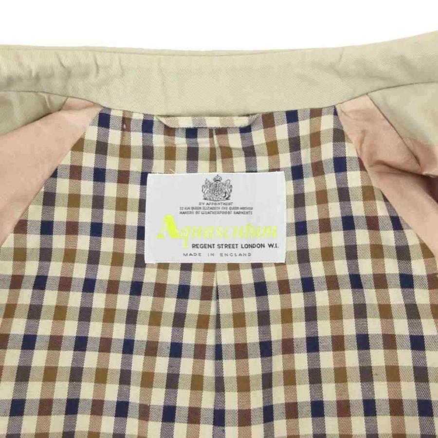 アクアスキュータム AQUASCUTUM トレンチコート ロングコート ベージュ