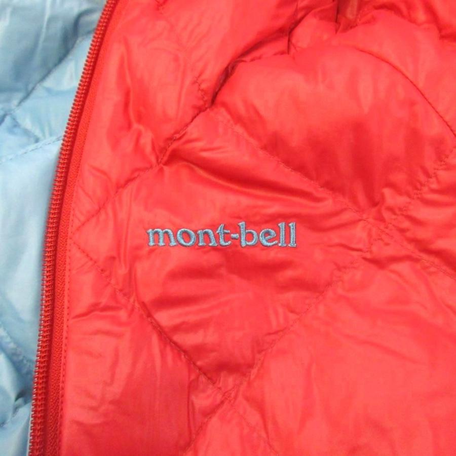 モンベル Montbell ダウンジャケット リバーシブル 子ども服 150 青 