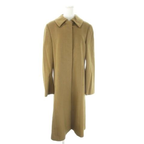 コムサデモード COMME CA DU MODE ステンカラーコート カシミヤ L 茶 