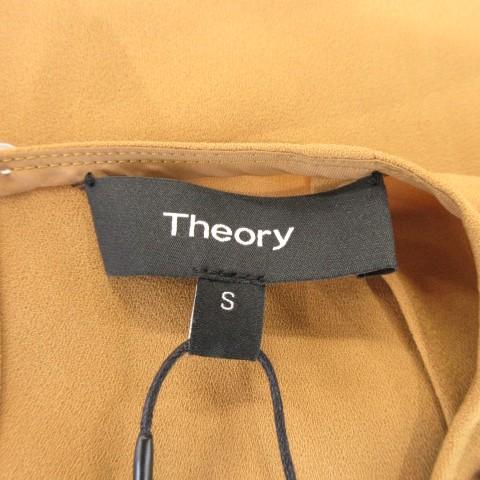 theory（セオリー） 未使用品 ブラウス S 茶 キャメル ラウンドネック 