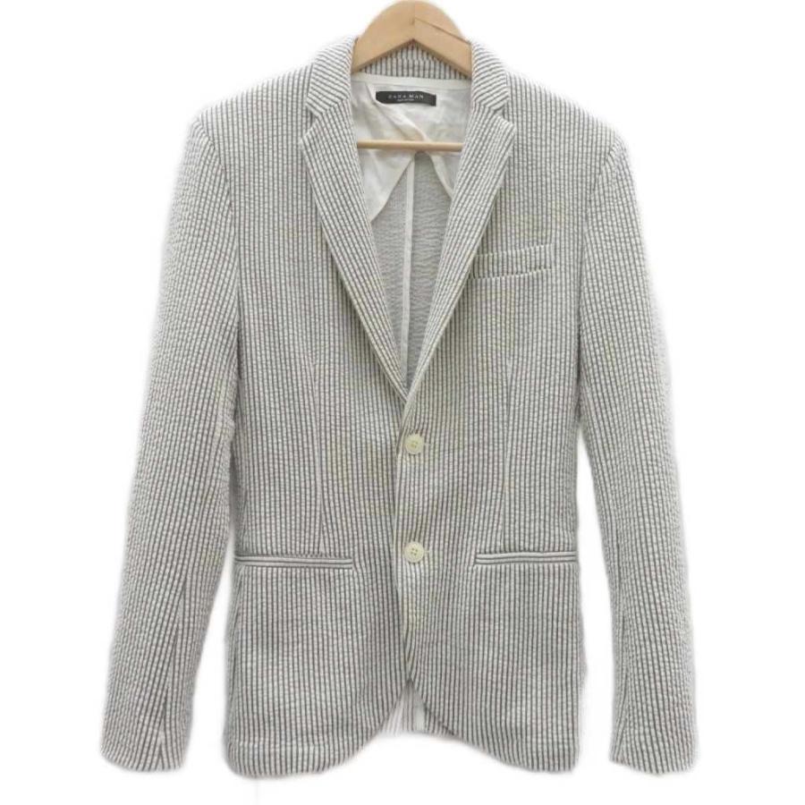 ザラマン ZARA MAN テーラードジャケット シングル オフホワイト 