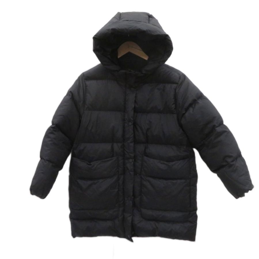 ZARA（ザラ） ダウンコート ロング丈 11-12 152cm 黒 ブラック フード 