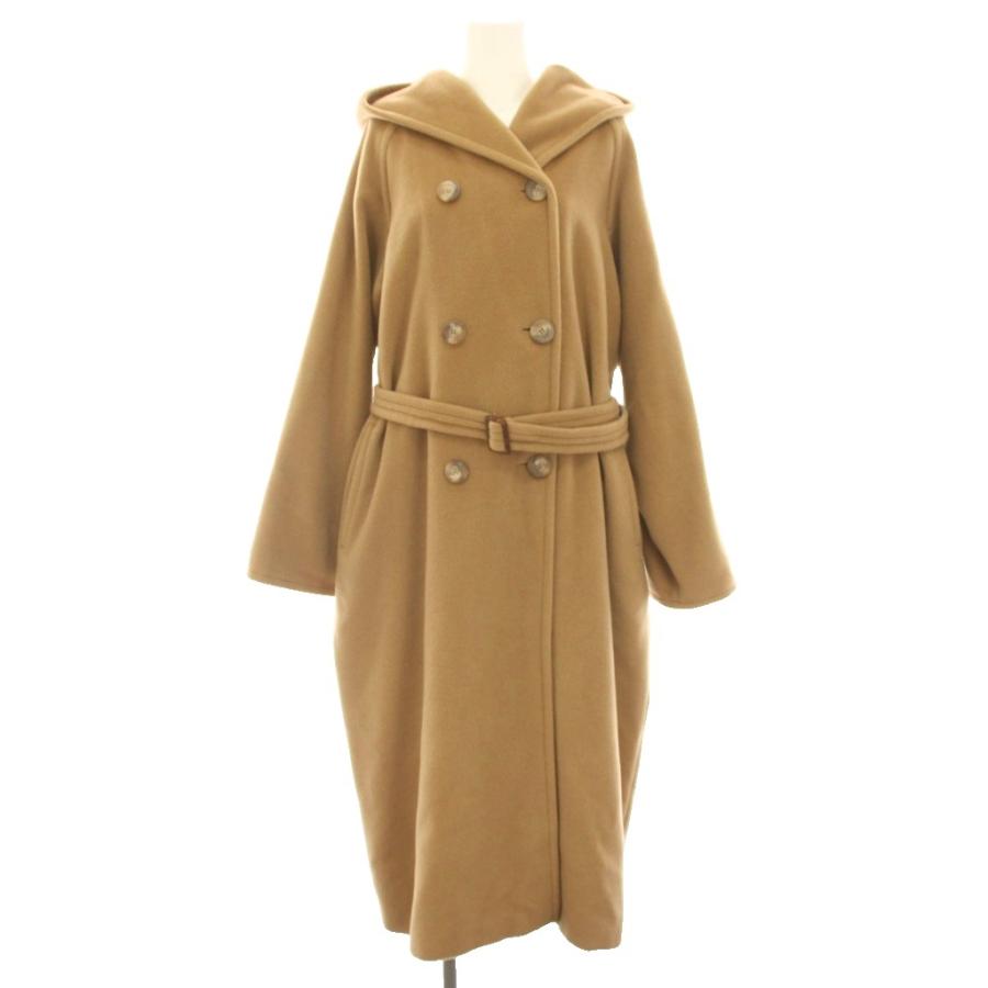 マックスマーラ ウール ロング ピーコート キャメル サイズ40 Max Mara