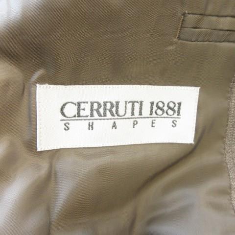 セルッティ CERRUTI 1881 SHAPES ジャケット 上着 52 茶 ブラウン 総 