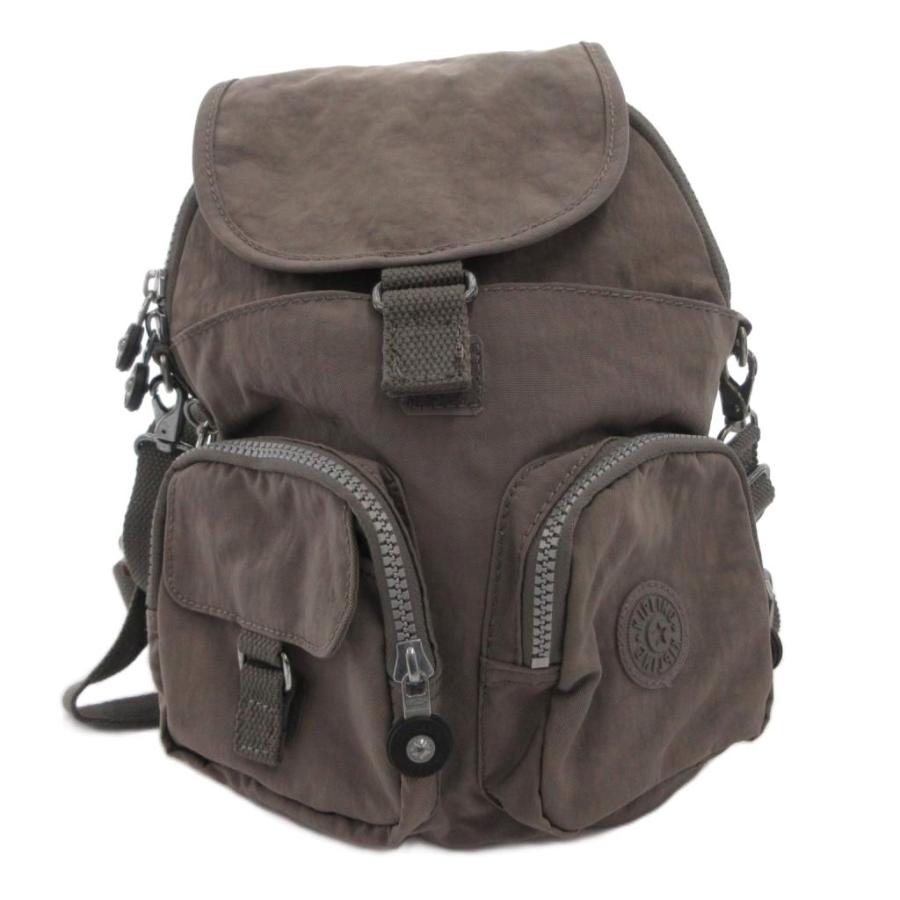 f*・様 新品Kipling リュックサック ブラウン　チャーム付き 未使用品 キプリング KIPLING タグ付き ミニ リュックサック バック