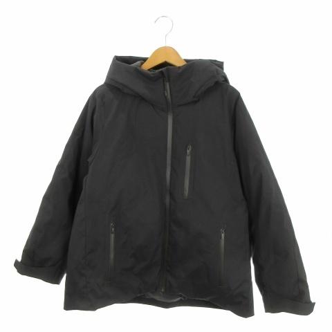 ユニクロ（UNIQLO） ダウンジャケット 上着 XL 黒 ブラック フード付き