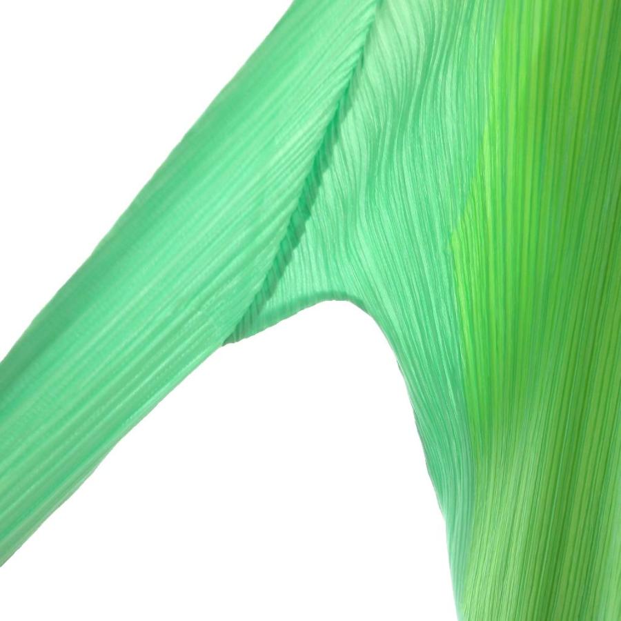 PLEATS PLEASE 近年　ミントグリーン プリーツカーディガン プリーツプリーズ PLEATS PLEASE イッセイミヤケ ISSEY MIYAKE 美品
