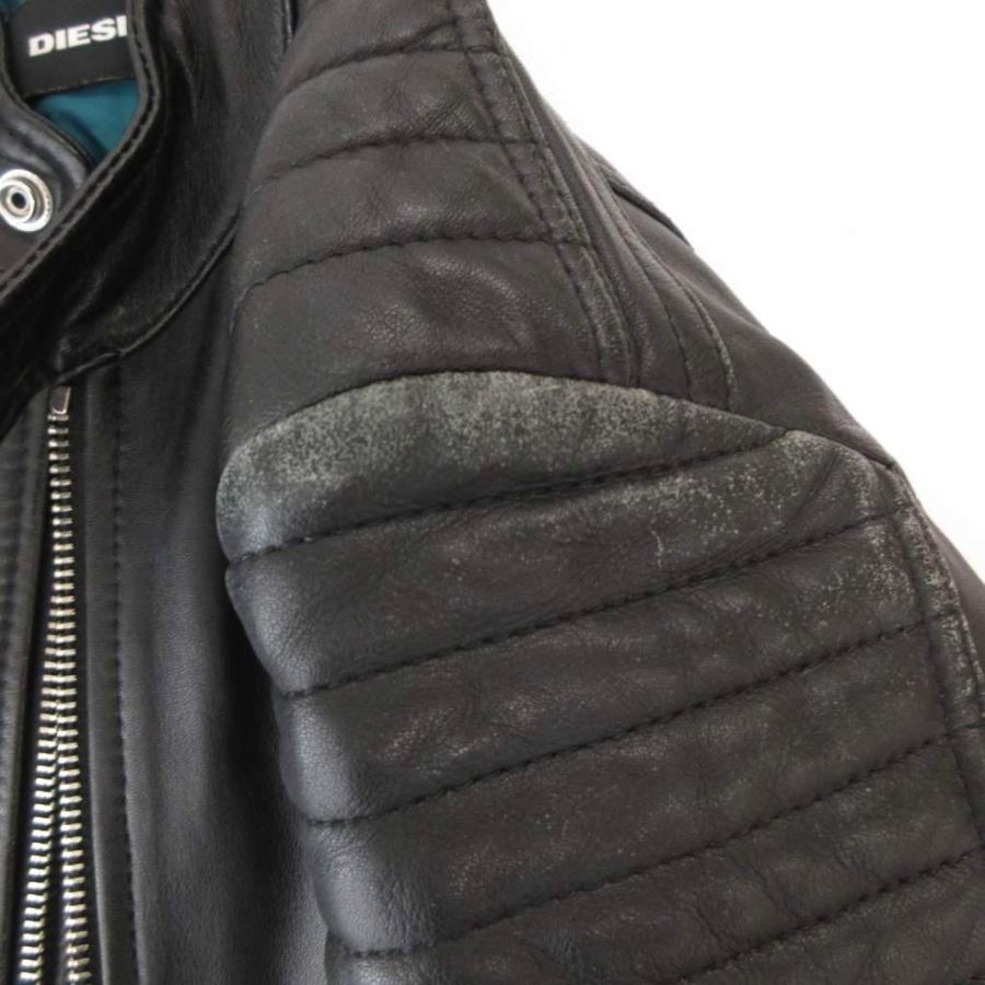 DIESEL（ディーゼル） シングル ライダースジャケット 革ジャン レザー