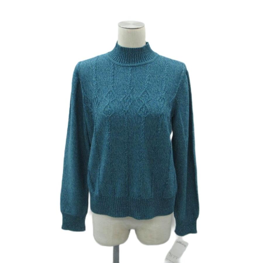 未使用品 レリアン Leilian 286 ニット セーター 長袖 ハイネック 9