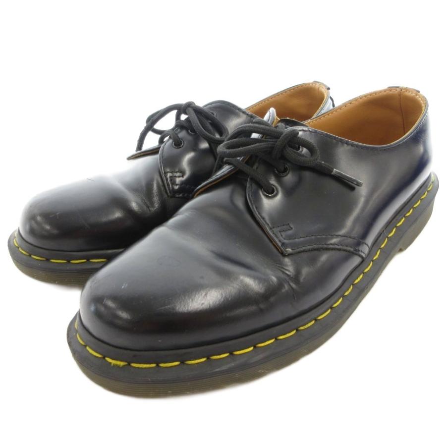 Dr. Martens ブラックローファー US7　ホースビット Dr.Martens（ドクターマーチン） DR.MARTENS 3ホールシューズ 革靴 US7