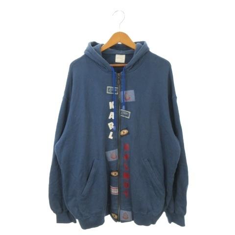 カールヘルム Karl Helmut パーカー ジャケット 上着 L 青 ブルー 