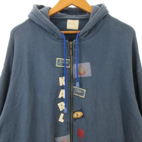 カールヘルム Karl Helmut パーカー ジャケット 上着 L 青 ブルー 