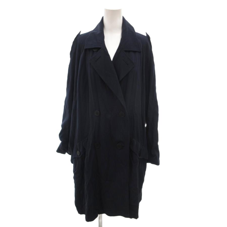 アクアスキュータム AQUASCUTUM ビンテージ トレンチコート 7S 紺