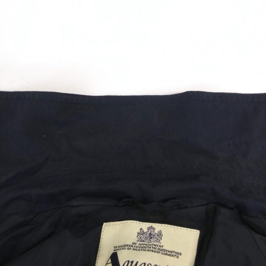 アクアスキュータム AQUASCUTUM ビンテージ トレンチコート 7S 紺