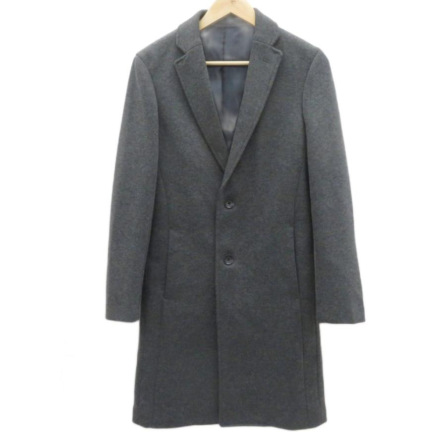 スーツセレクト SUIT SELECT チェスターコート ロング丈 S グレー 