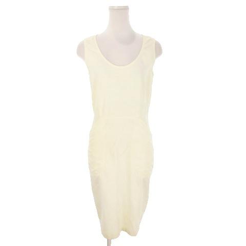 JIL SANDER ベージュ ノースリーブ ワンピース ジルサンダー JIL SANDER ワンピース 34 ベージュ ノースリーブ 切替