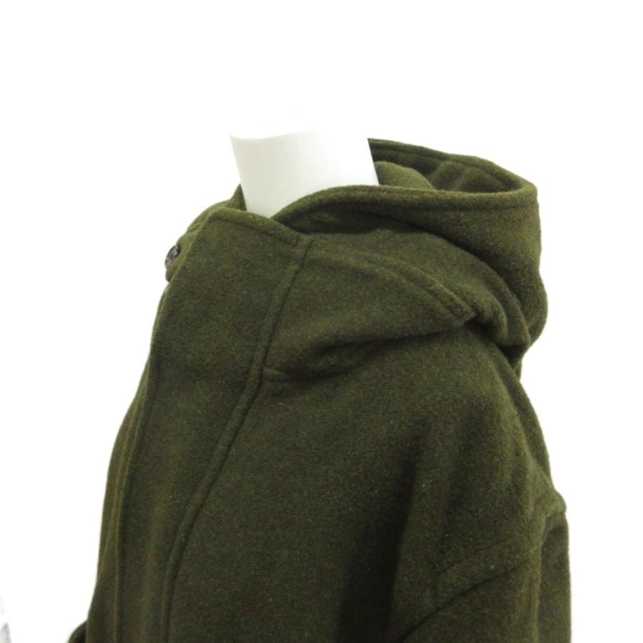 カバンドズッカ CABANE de zucca フード付きウールコート ウール M