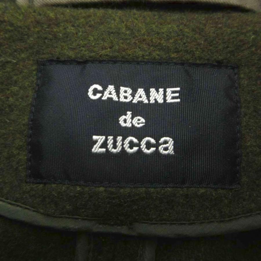 CABANE de zucca フード付コート カバンドズッカ CABANE de zucca フード付きウールコート ウール M