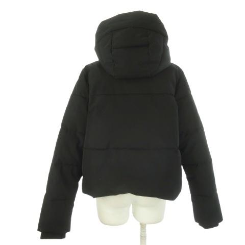 ZARA（ザラ） 中綿ジャケット 上着 XS 黒 ブラック フード付き 長袖