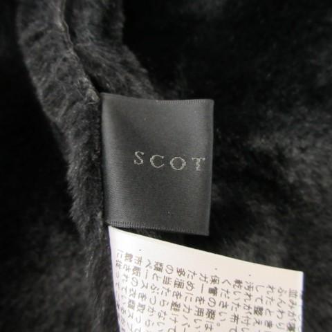 スコットクラブ SCOT CLUB コート フェイクムートン 9 黒 ブラック 