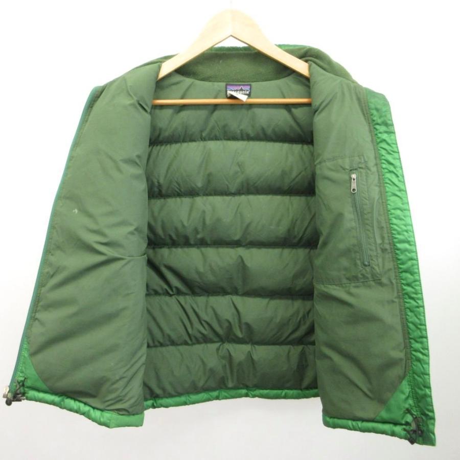 patagonia ダウンベスト M オリーブグリーン パタゴニア Patagonia ダウンベスト M 緑 グリーン 無地 スタンド