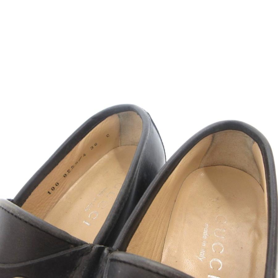 GUCCI（グッチ） ホースビットローファー スリッポン レザー 36 黒