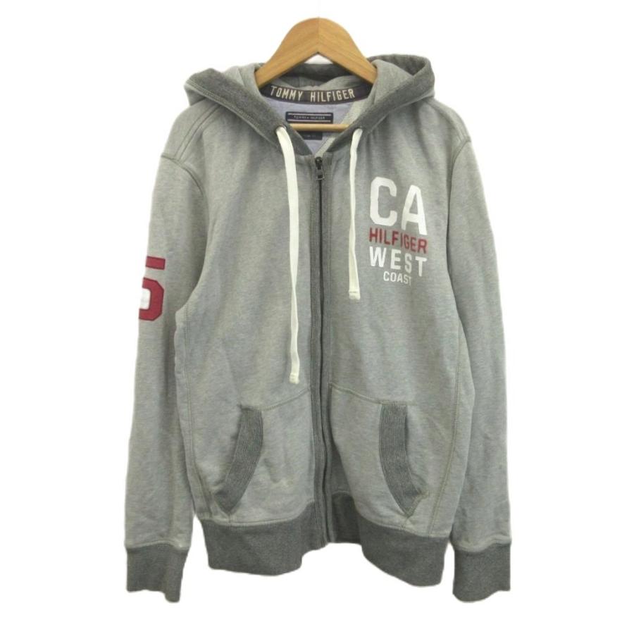 TOMMY HILFIGER（トミー・ヒルフィガー） スウェットパーカー M グレー 