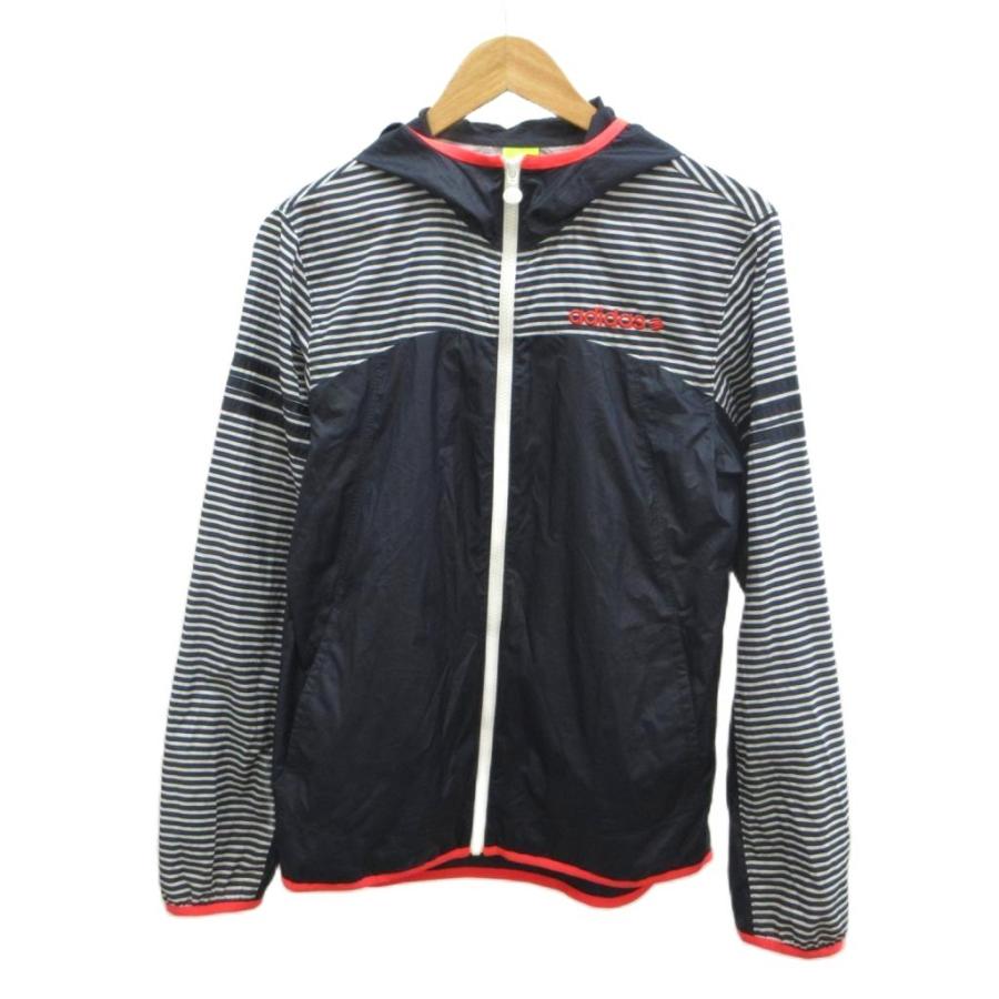adidas（アディダス） ウインドブレーカー M 紺 ネイビー 白 ホワイト