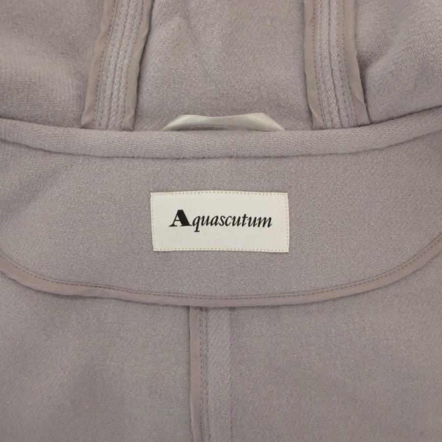 アクアスキュータム AQUASCUTUM ショート ダッフルコート M グレー