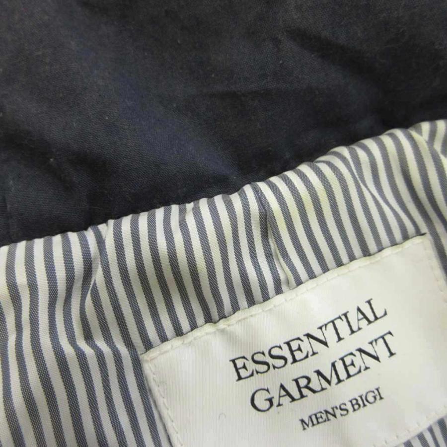 メンズビギ MEN'S BIGI ダッフルコート アウター 上着 ウール混 2 紺