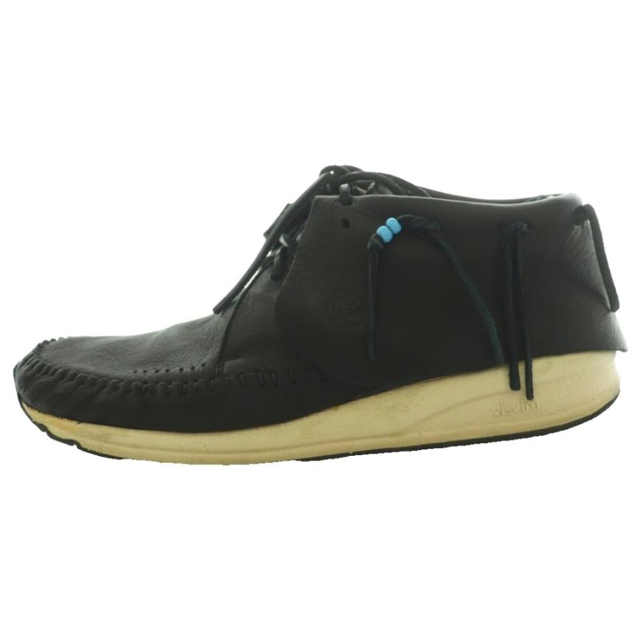 ビズビム VISVIM FBT-ELK モカシンシューズ スニーカー レザー US9 黒